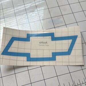 Cricut Transfer Tape with Blue Design
